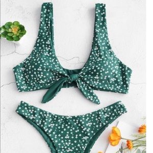 Tie front bikini top